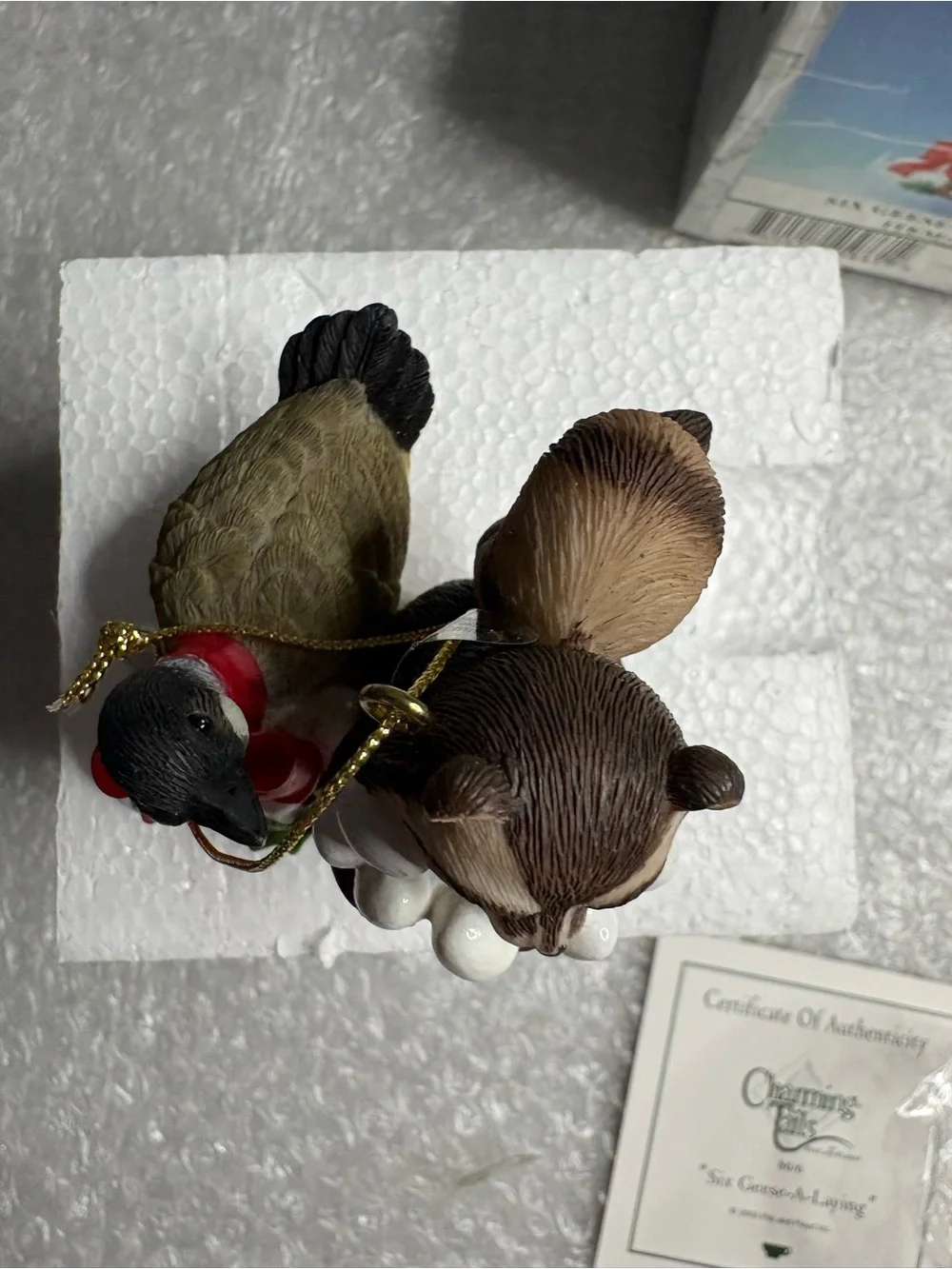 Fitz and Floyd Charming Tails ornament titled 
